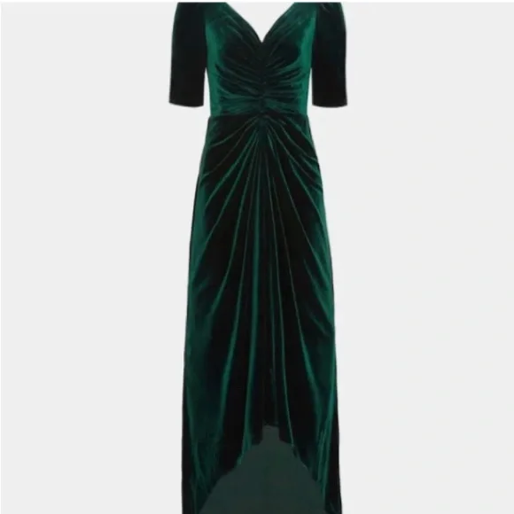 green emerald velvet dress Always Turn To You Emerald Green Velvet Dress – Shop the Mint main image 1